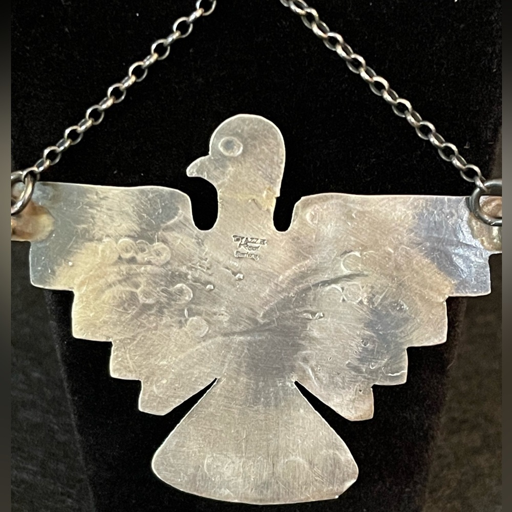 Thunderbird Sterling Silver Necklace - Native Ame… - image 3